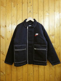 【未使用品】Supreme×NIKEシュプリーム×ナイキ18AW Double Zip Quilted Work JacketダブルジップキルテッドワークジャケットBlackサイズSAR5566