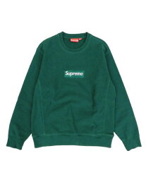 ▲★【中古品】 Supreme シュプリーム Box Logo Crewneck ボックスロゴクルーネック グリーン サイズM 18FWモデル