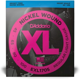 ■【新品】【国内正規品】D'Addario ダダリオ EXL170S Short Scale ショートスケール 45-100 ベース弦