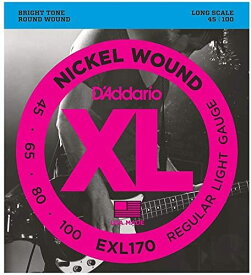 ■【新品】【国内正規品】D'Addario ダダリオ EXL170 Long Scale ロングスケール 45-100 ベース弦