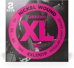 ■【新品】【国内正規品】D'Addario ダダリオ EXL170TP Long Scale 2setパック 45-100 ベース弦