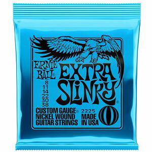 ▲【新品】ERNIE BALL アーニーボール #2225 EXTRA SLINKY エクストラスリンキー 8-38 エレキギター弦
