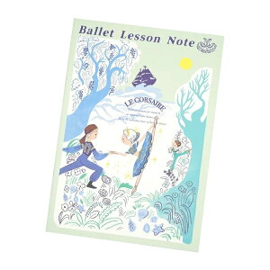 Shinzi Katoh レッスンノート|バレエ小物 【カトウシンジ】バレリーナ柄 A5 日本製 バレエ ドン・キホーテ ナッツクラッカー ジゼル 海賊 バレエ文具|