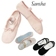 Sansha フルソールバレエシューズ 4C|幅M【普通】布 子供〜大人用【こども・子ども・ジュニア・おとな・…