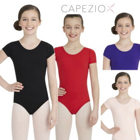 【楽天スーパーSALE】【返品交換不可】Capezio 子どもスカート無レオタード|ショートスリーブ バレエ 【こども】バレエ用品 バレエレオタード子供【カペジオ】子供～ジュニア用 在庫限り|