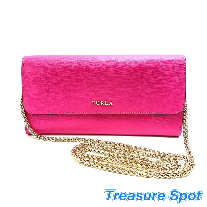 楽天市場】フルラ FURLA チェーンウォレット カーフレザー ピンク  