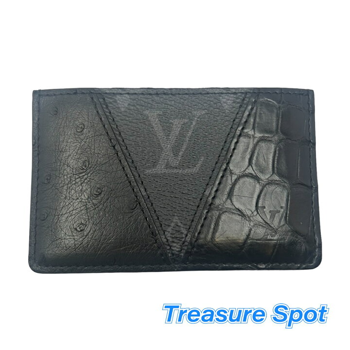楽天市場】ルイヴィトン LOUIS VUITTON LV カードケース ブラック 黒 