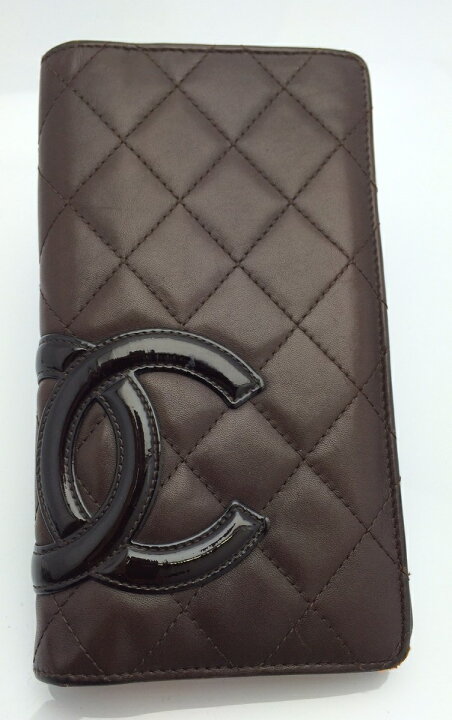楽天市場】シャネル CHANEL 長財布 カンボンライン ブラウン×オレンジ 