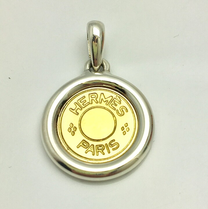 楽天市場】HERMES エルメス セリエ ペンダントトップ 750 925 YG 