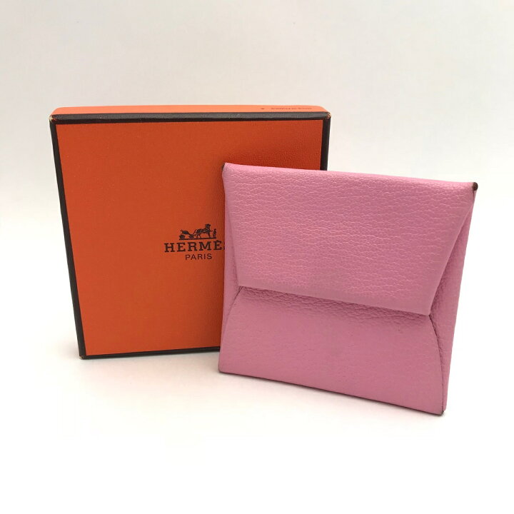 楽天市場】HERMES エルメス バスティア コインケース ピンク  