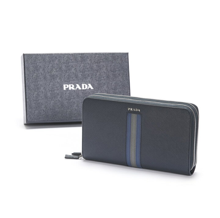 楽天市場】PRADA プラダ ダブルジップラウンドファスナー長財布 
