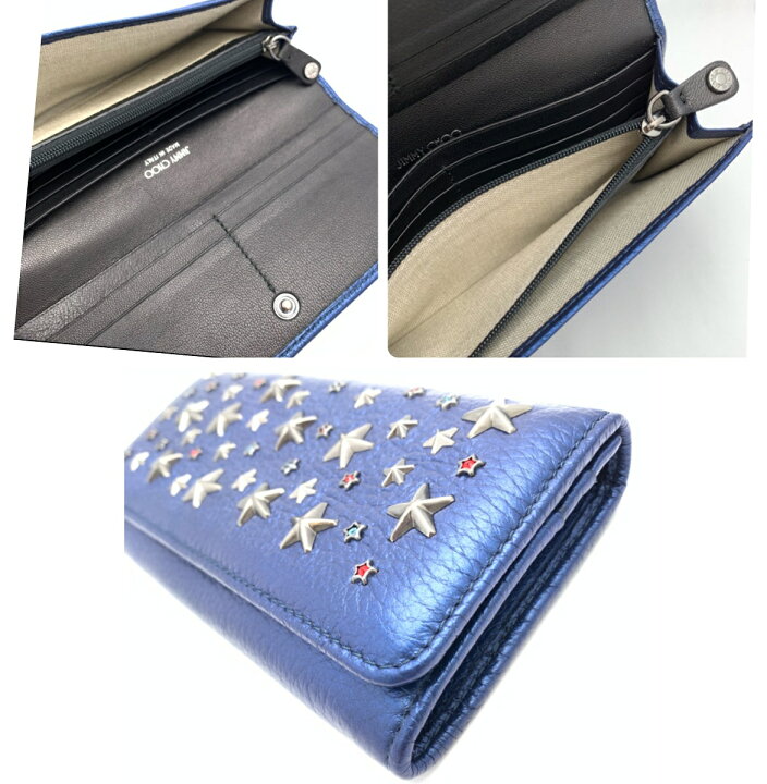 楽天市場】ジミーチュウ JIMMY CHOO 長財布 スタースタッズ メタリック 