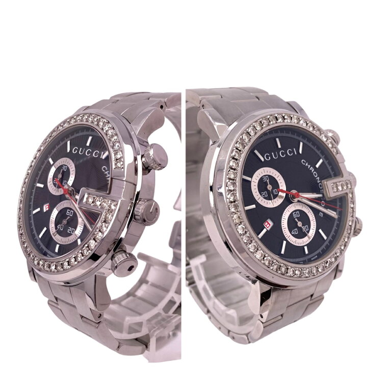 楽天市場】グッチ GUCCI 101M Gークロノ アフターダイヤ Qz クォーツ 