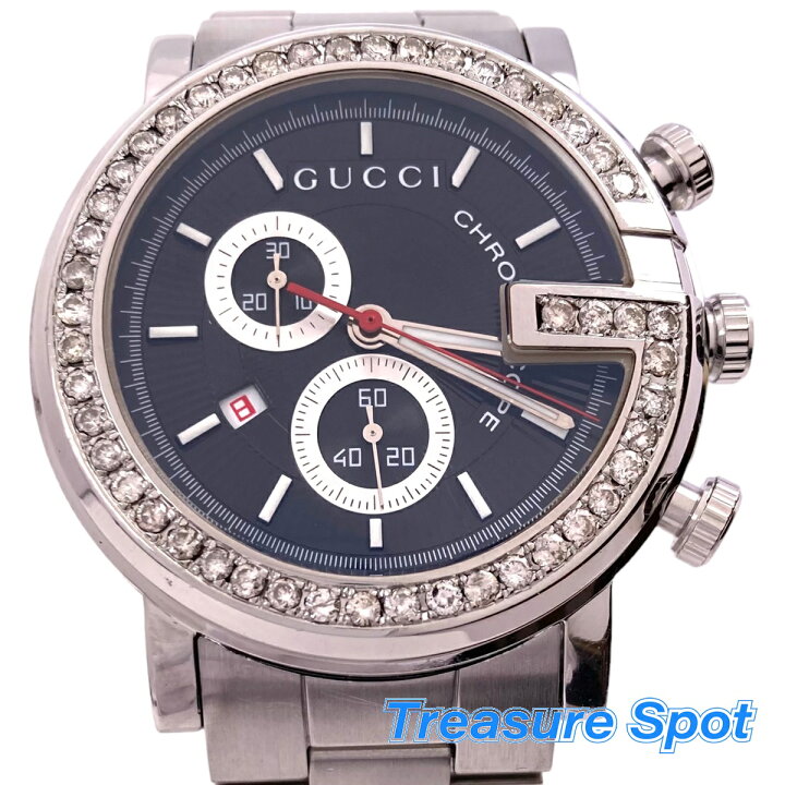 楽天市場】グッチ GUCCI 101M Gークロノ アフターダイヤ Qz クォーツ 