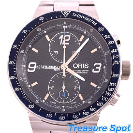 オリス　ORIS　ウィリアムズ　クロノグラフ　保証書（無地）メンズ　腕時計　【トレジャースポット】【中古】
