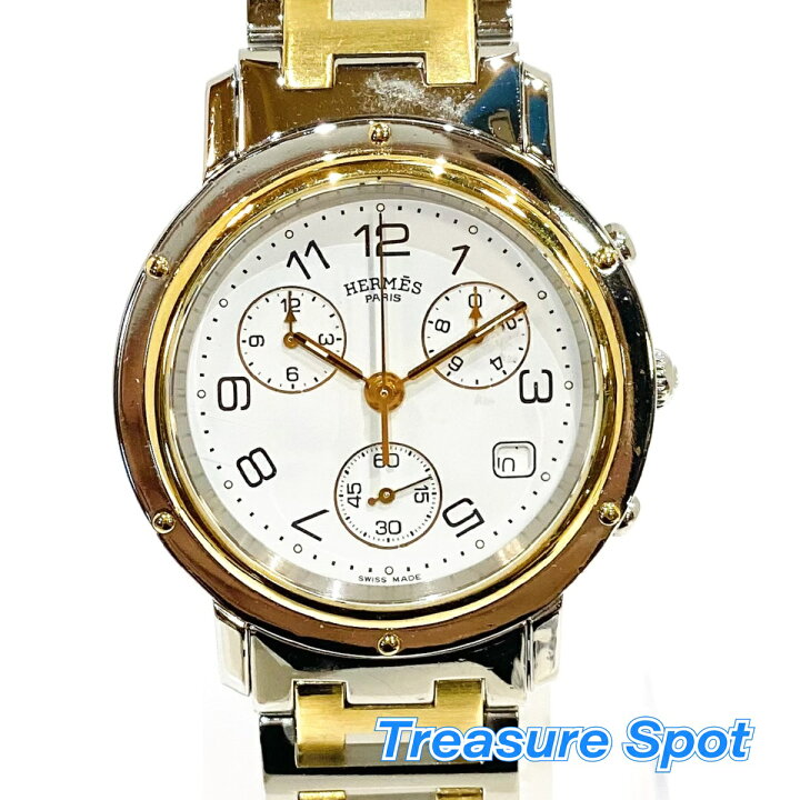 楽天市場】エルメス HERMES クリッパークロノ CL1.920 ステンレス SS 