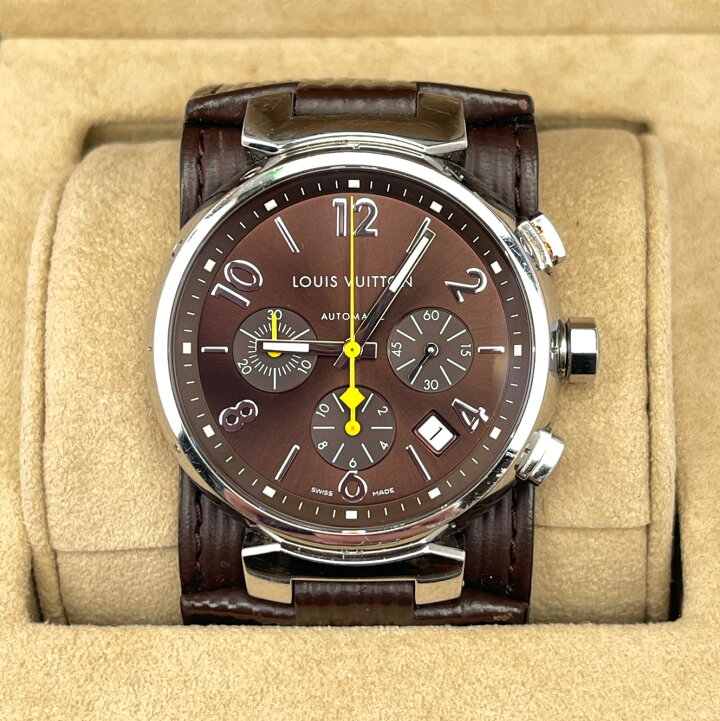 楽天市場】ルイヴィトン LOUIS VUITTON タンブール Q1121 クロノグラフ  