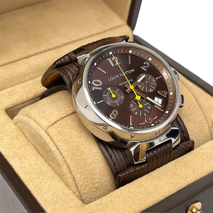 楽天市場】ルイヴィトン LOUIS VUITTON タンブール Q1121 クロノグラフ  