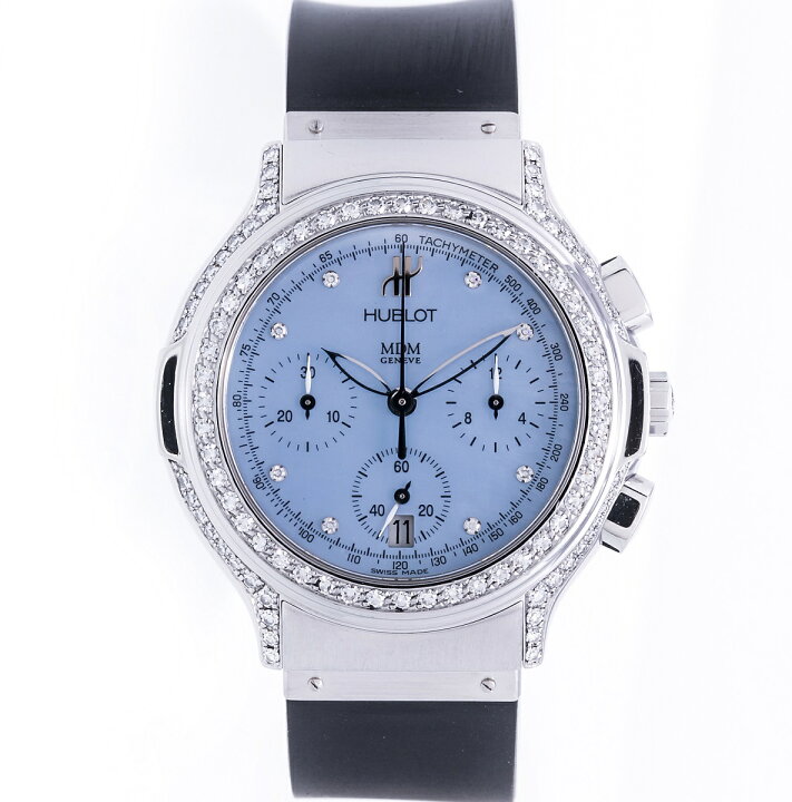 楽天市場】ウブロ HUBLOT MDM 1640.1.024 ボーイズ ベゼルダイヤ 9P 