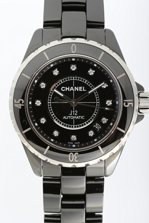 楽天市場】シャネル CHANEL J12 ダイア12P セラミック H1626 ボーイズ 