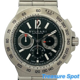 ブルガリ　BVLGARI　ディアゴノプロフェッショナル　クロノグラフ　DP42SCH　SS　メンズ　腕時計　専用箱　AT　中古　【トレジャースポット】