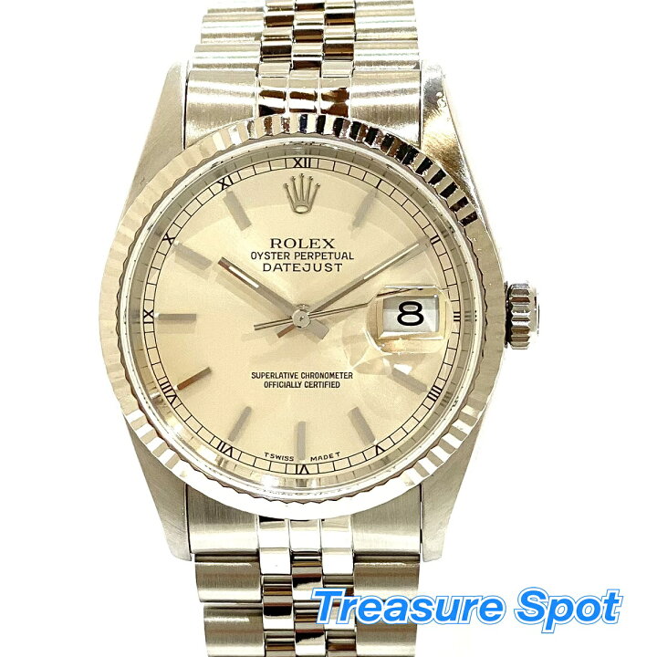 楽天市場】ROLEX ロレックス デイトジャスト 16234 SS/WG ステンレス  