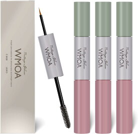 WMOA ファーマフーズ まつ毛ケア＆美カールを1本で叶える2wayタイプ まつ毛美容液 「3本セット」 まつ毛デラックス HGP配合 10種のヘアケア成分配合 8つの無添加 国内製造 まつ毛パーマ 睫毛 まつげ美容液 シリアルナンバー付