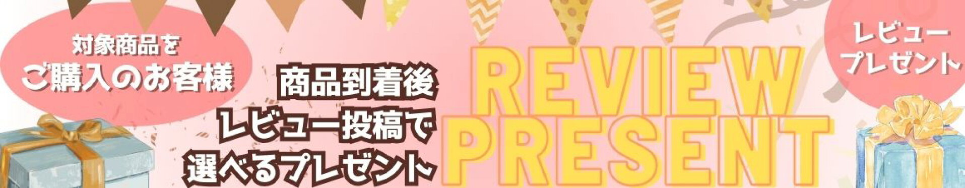 レビューを書いてプレゼント