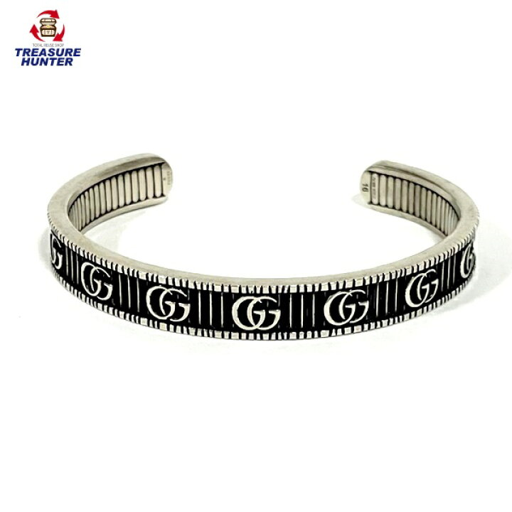 楽天市場】【中古】グッチ SV925 ダブルG シルバー ブレスレット 16  