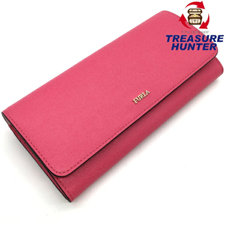 楽天市場 中古 Furla フルラ 長財布 レディース ピンク 鳥柄 Treasure Hunter楽天市場店