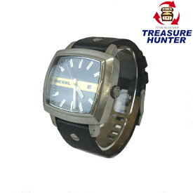 【中古】DIESEL ディーゼル　腕時計　DZ-1227　 クォーツ　5気圧防水　黒文字盤　レザー　メンズ　 【101043292008】