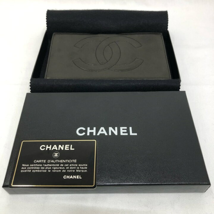 楽天市場】【中古】CHANEL シャネル ラムスキン がま口 長財布 A01429  