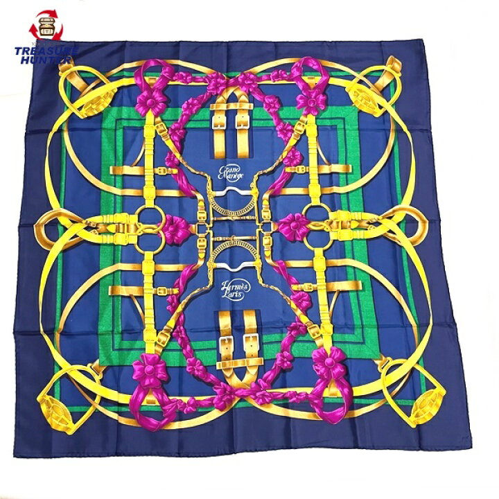 楽天市場】【中古】エルメス スカーフ カレ90 Grand Manege 大調教術  