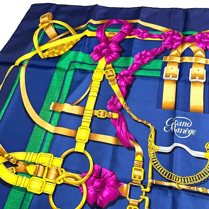 楽天市場】【中古】エルメス スカーフ カレ90 Grand Manege 大調教術  