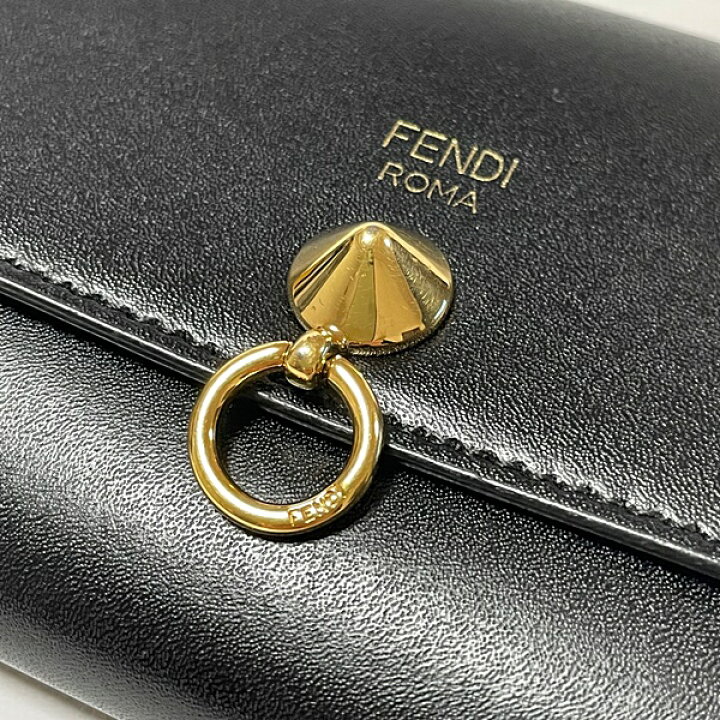 楽天市場】【中古】フェンディ バイザウェイ Wホック財布 8M0383 黒 
