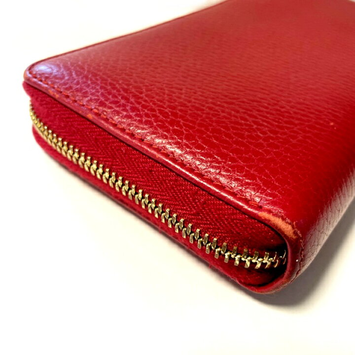 楽天市場】【中古】グッチ GGマーモント レザー ジップアラウンド  