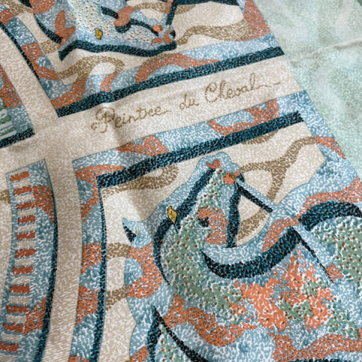 楽天市場】【中古】エルメス スカーフ カレ90 PEINTRE DU CHEVAL 馬を 