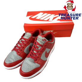 NIKE ナイキ スニーカー DUNK LOW RETRO DD1391-002 サイズ30cm レッド×グレー ソールガード付　 ダンクロー シューズ 【101051360001】