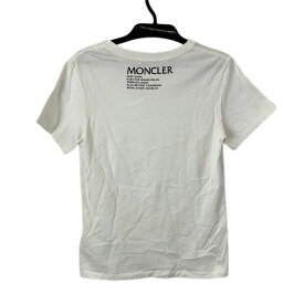 MONCLER モンクレール バックプリント Tシャツ 829FB サイズS 21年モデル ホワイト レディース 【100057567008】