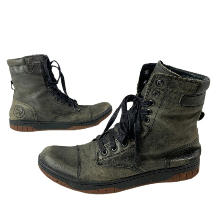 楽天市場】DIESEL ディーゼル レースアップブーツ RN93243 レザー  