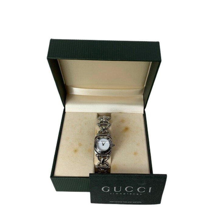 楽天市場】GUCCI グッチ 腕時計 ホースビット 6400L シルバーカラー