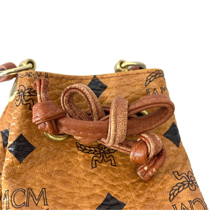 楽天市場】MCM エムシーエム ミニ ショルダーバッグ 巾着型 MCMロゴ 