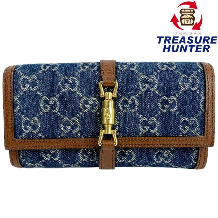 楽天市場】GUCCI GGデニム ジャッキー1961 チェーンウォレット 652681  