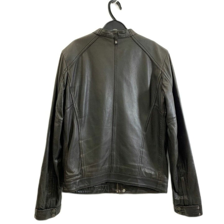 楽天市場】DIESEL シングルライダースジャケット ラムレザー 羊革 S 