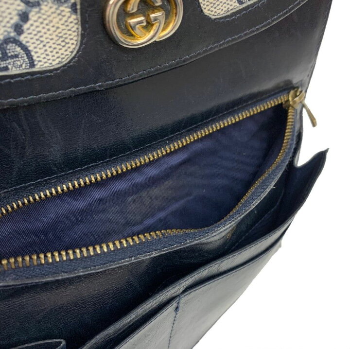 楽天市場】GUCCI(グッチ) オールドグッチ シェリーライン がま口長財布 