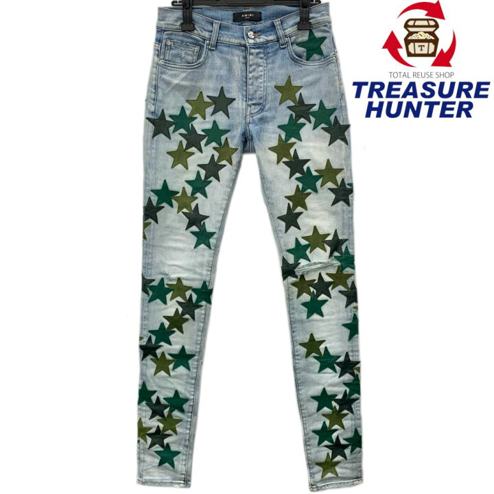 楽天市場】AMIRI×CHEMIST LEATHER STARS JEAN サイズ29(約Sサイズ相当 
