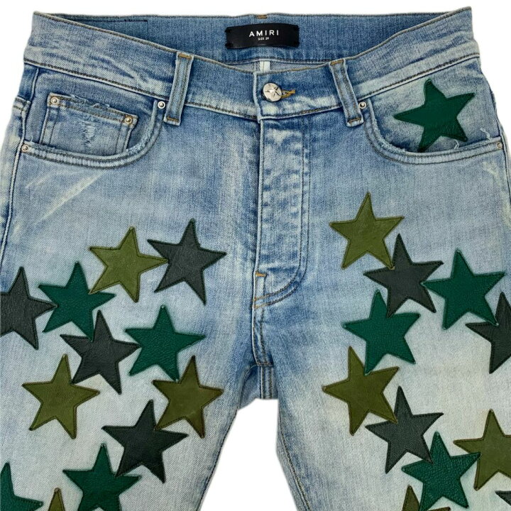 楽天市場】AMIRI×CHEMIST LEATHER STARS JEAN サイズ29(約Sサイズ相当 