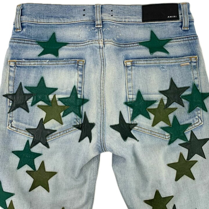 楽天市場】AMIRI×CHEMIST LEATHER STARS JEAN サイズ29(約Sサイズ相当