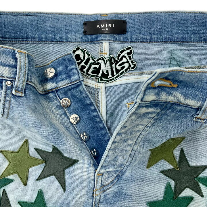 楽天市場】AMIRI×CHEMIST LEATHER STARS JEAN サイズ29(約Sサイズ相当 