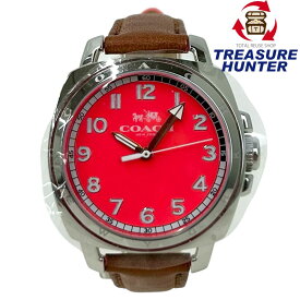 COACH ボーイフレンドミニ クォーツ 腕時計 14502156 3気圧防水 ブラウンレザーベルト コーチ 【102031173007】